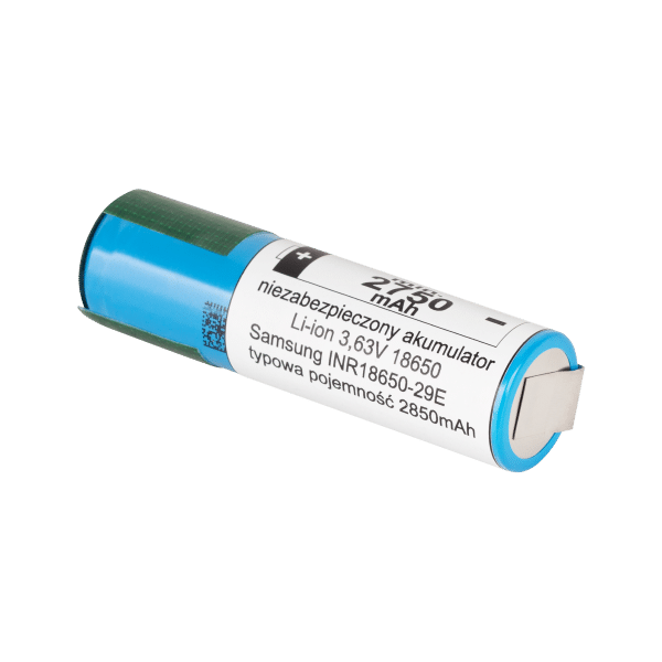 AKUMULATOR SAMSUNG 18650 2850mAh 3,7V z blaszkami INR18650-29E-FT