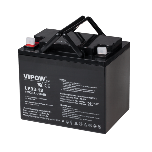 Akumulator żelowy VIPOW 12V 33Ah