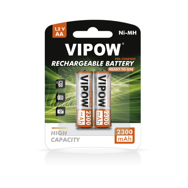 Akumulatorki VIPOW HR6 2300 mAh Ni-MH 2szt/bl RTU