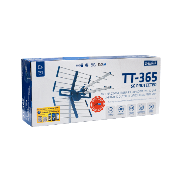 Antena TV DVB-T/T2 UHF TT-365 5G Protected Telkom Telmor