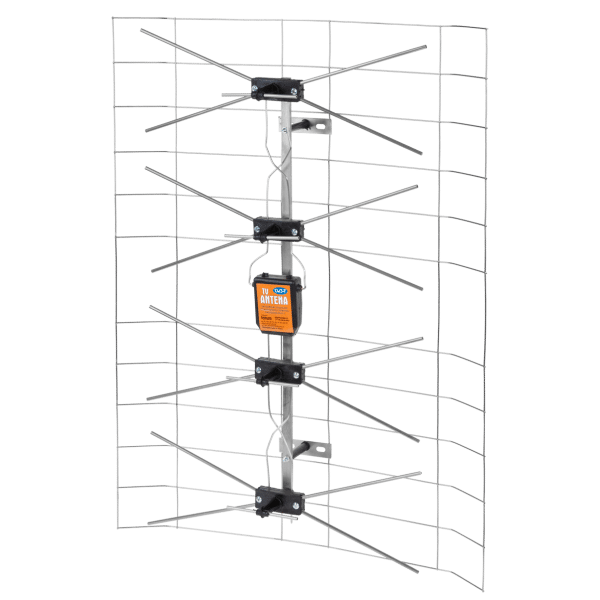 Antena TV siatkowa biała-pusta