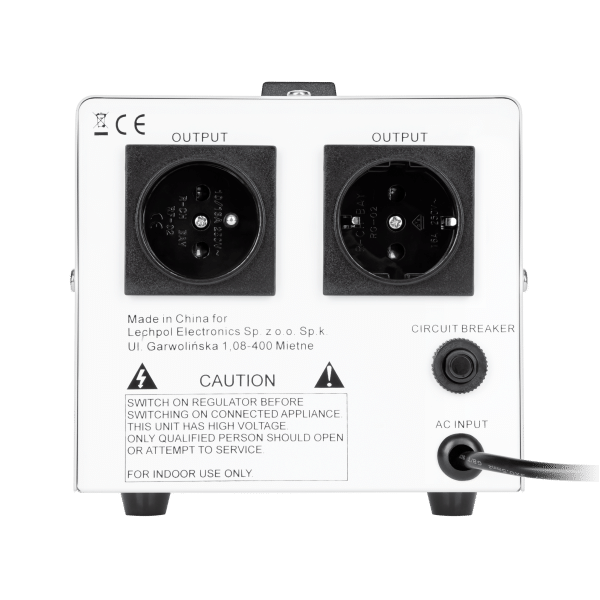 Automatyczny stabilizator napięcia KEMOT MSER-1000 (1000 VA, serwomotor)