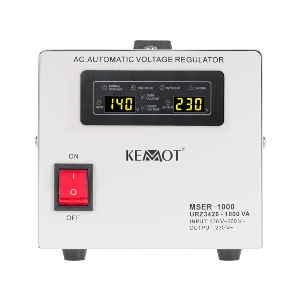 Automatyczny stabilizator napięcia KEMOT MSER-1000 (1000 VA, serwomotor)