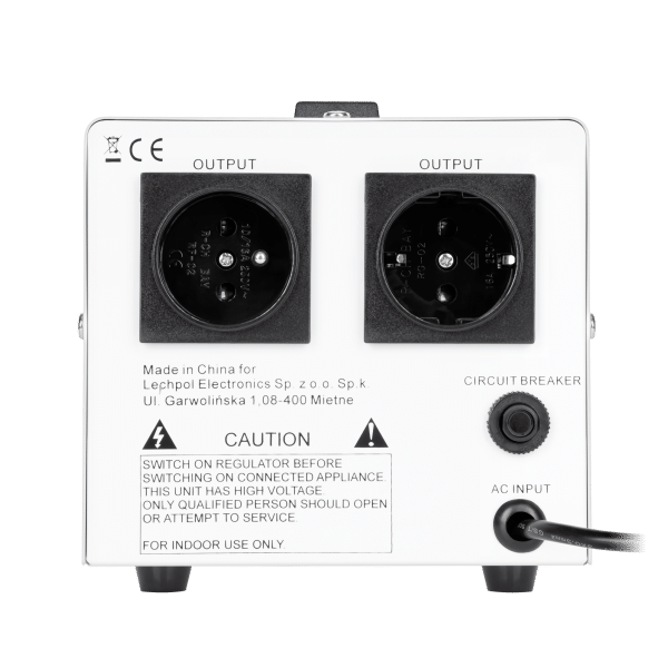 Automatyczny stabilizator napięcia KEMOT MSER-500 (500 VA, serwomotor)