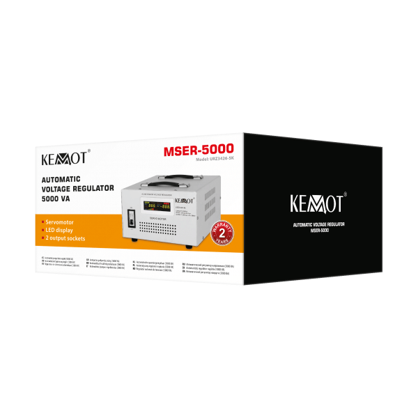 Automatyczny stabilizator napięcia KEMOT MSER-5000 (5000 VA, serwomotor)