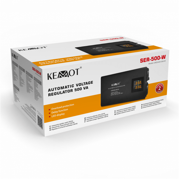 Automatyczny stabilizator napięcia KEMOT SER-500-W , precyzja 8%
