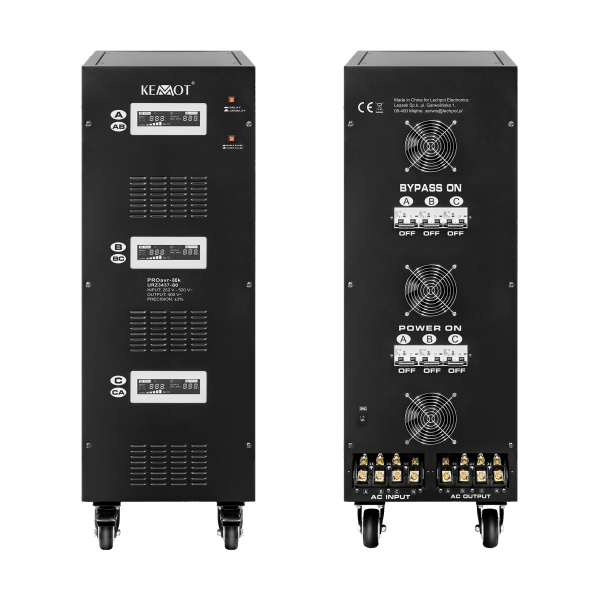 Automatyczny trójfazowy stabilizator napięcia KEMOT PROavr-80k