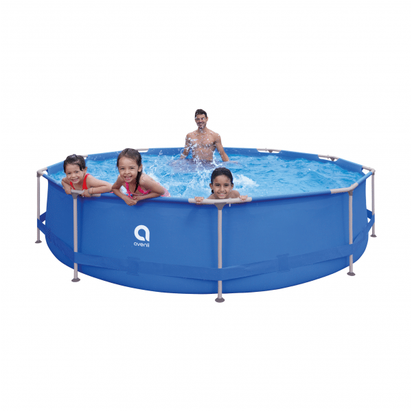 Basen stelażowy AVENLI okrągły 366x76 zestaw