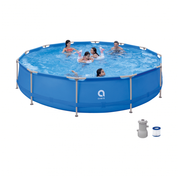 Basen stelażowy AVENLI okrągły 427x84 zestaw