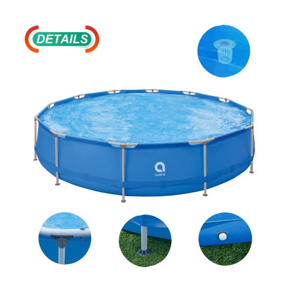 Basen stelażowy AVENLI okrągły 427x84 zestaw