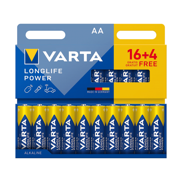 Bateria alkaiczna VARTA LR06 Longlife Power 16+4/blist.