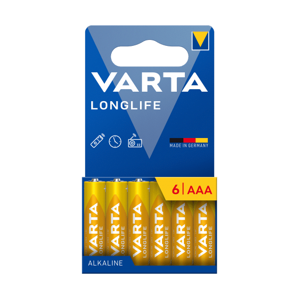 Bateria alkaliczna VARTA LR03 LONGLIFE 6szt./bl.