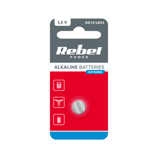 Bateria REBEL EXTREME AG10 1szt/blist.