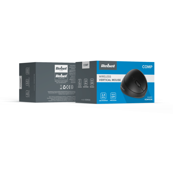 Bezprzewodowa mysz pionowa Rebel VM20