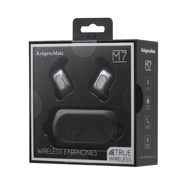 Bezprzewodowe słuchawki dokanałowe Kruger&Matz M7 True Wireless
