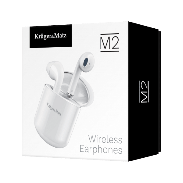 Bezprzewodowe słuchawki douszne TWS Kruger&Matz M2