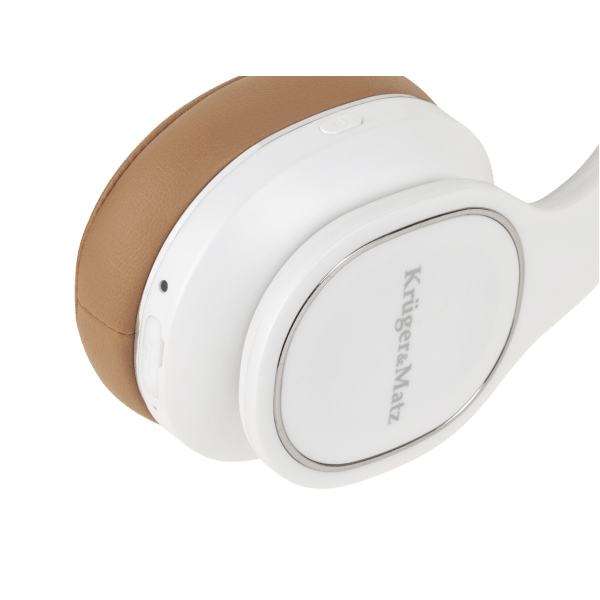 Bezprzewodowe słuchawki nauszne Kruger&Matz Soul 2 Wireless, białe