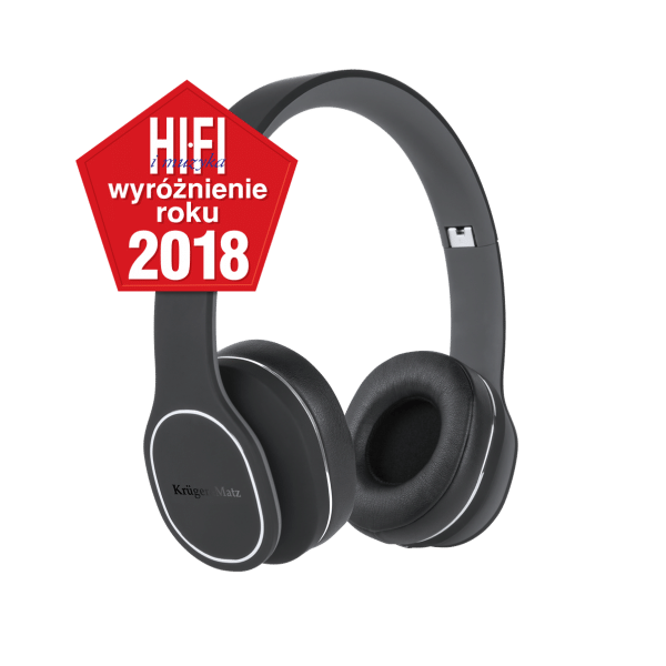 Bezprzewodowe słuchawki nauszne Kruger&Matz Soul 2 Wireless, czarne
