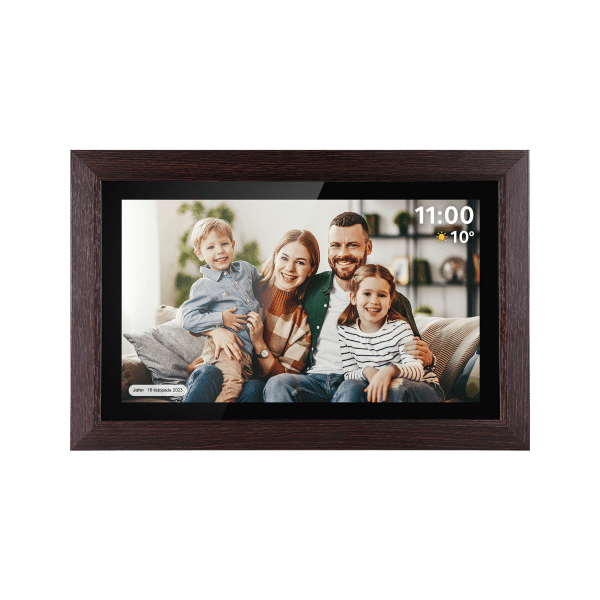 Cyfrowa ramka Kruger&Matz na zdjęcia FRAMEO Wi-Fi 15,6" drewniana ramka