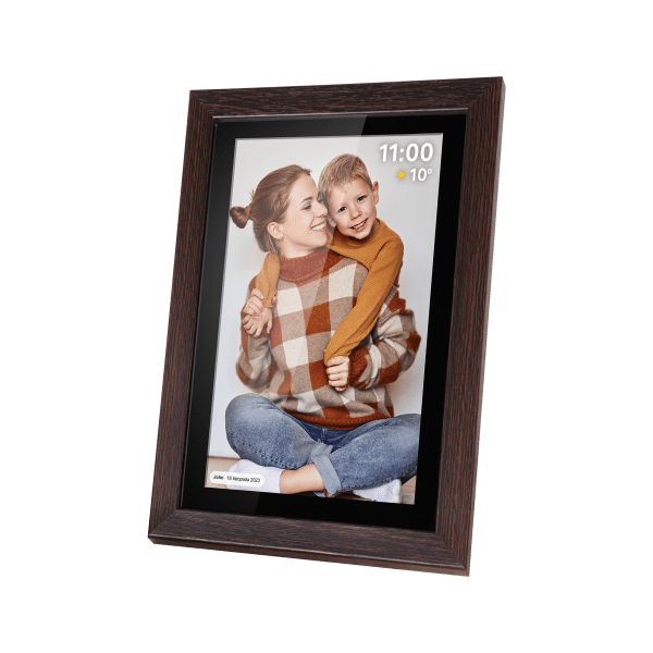 Cyfrowa ramka Kruger&Matz na zdjęcia FRAMEO Wi-Fi 15,6" drewniana ramka