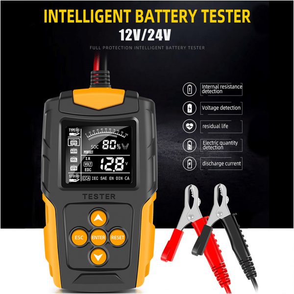 Cyfrowy tester akumulatorów 12/24V E6150
