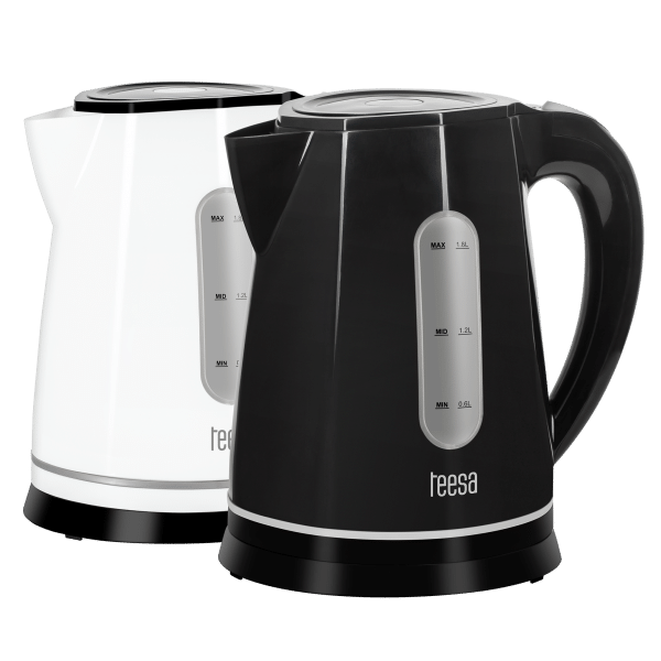 Czajnik elektryczny TEESA, 2200 W, czarny, 1,8L