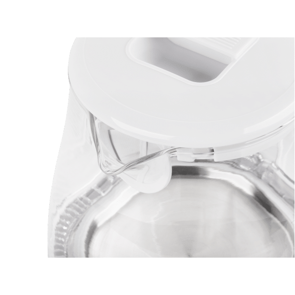 Czajnik elektryczny TEESA, szklany, 1630 W, biały, 1 L