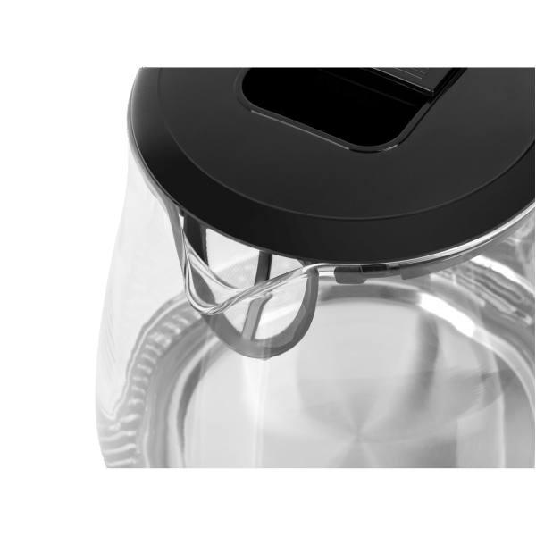 Czajnik elektryczny TEESA, szklany, 1630 W, czarny, 1 L