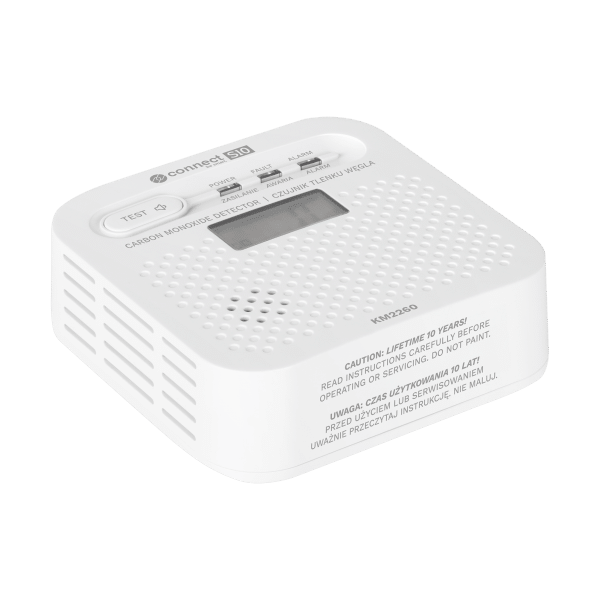 Czujnik czadu, tlenku węgla Kruger&Matz Connect S10 Tuya PN-EN50921