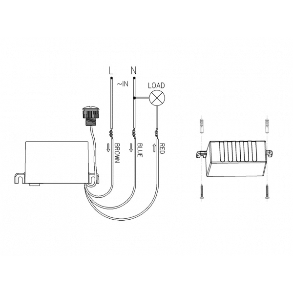 Czujnik zmierzchowy z zewnętrzną sondą 2300W MCE34