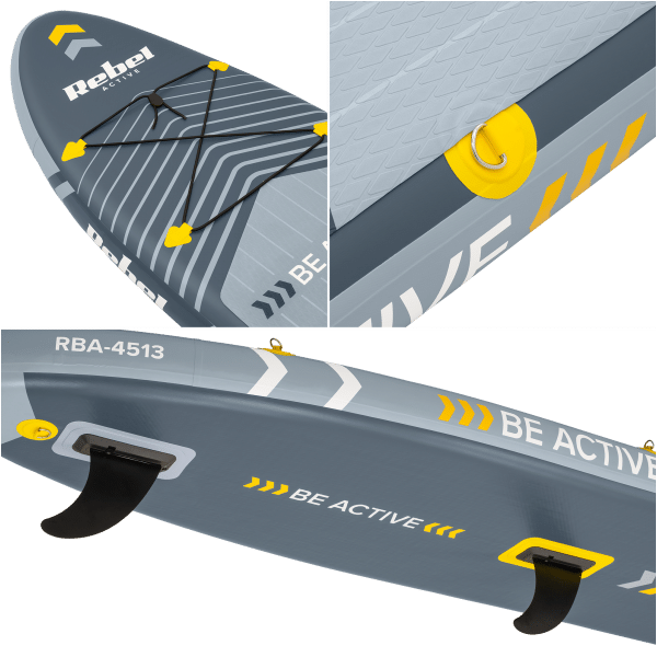 Deska REBEL ACTIVE SUP, windsurfing, pompowana, zestaw, 305x76x15