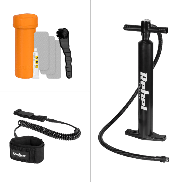 Deska SUP REBEL ACTIVE pompowana 244x76x10, zestaw