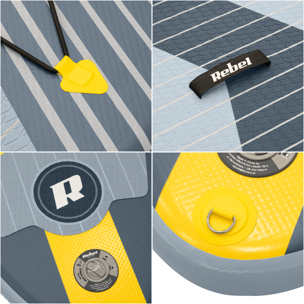 Deska SUP REBEL ACTIVE pompowana 244x76x10, zestaw