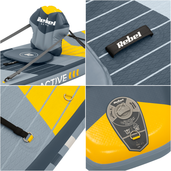 Deska SUP REBEL ACTIVE PRO Touring, 381x81x15, zestaw