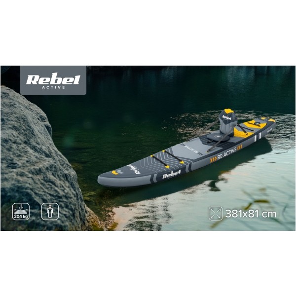 Deska SUP REBEL ACTIVE PRO Touring, 381x81x15, zestaw