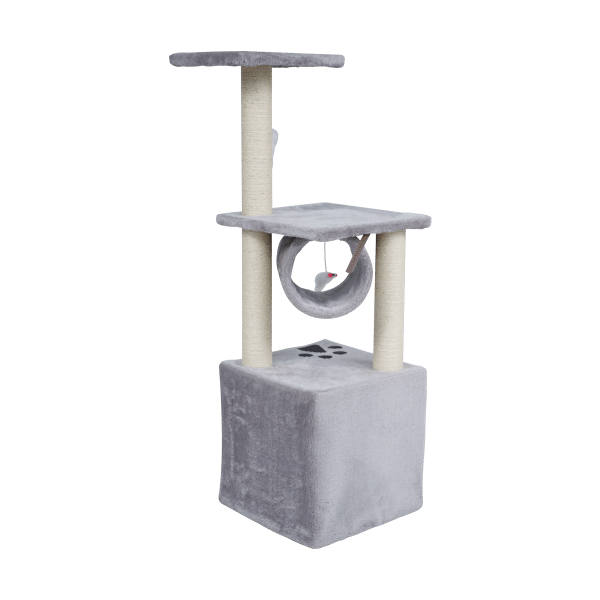 Drapak dla kota 30x30x92 cm , szary, REBEL ANIMALS