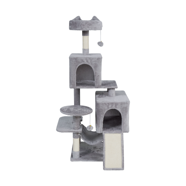 Drapak dla kota 45x45x137 cm , szary, REBEL ANIMALS