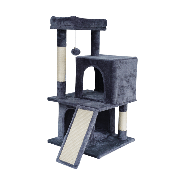 Drapak dla kota 49x46x91 cm , ciemno-szary, REBEL ANIMALS