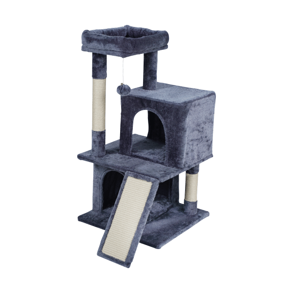 Drapak dla kota 49x46x91 cm , ciemno-szary, REBEL ANIMALS