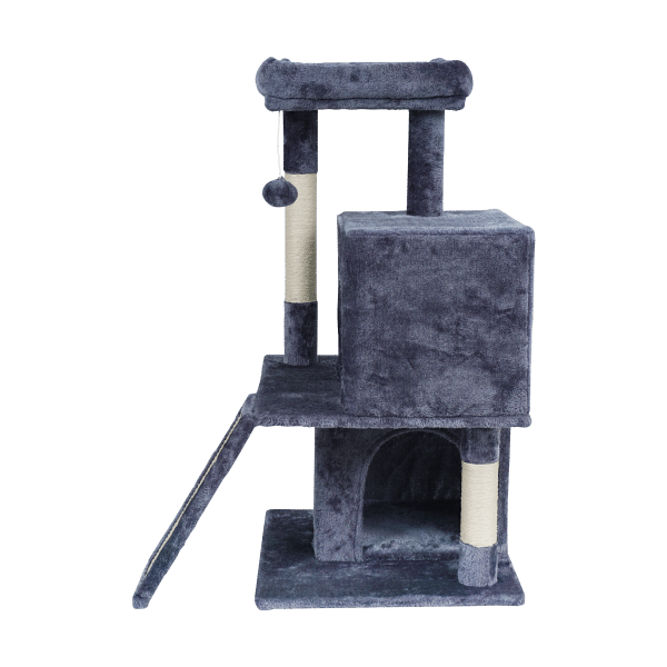 Drapak dla kota 49x46x91 cm , ciemno-szary, REBEL ANIMALS