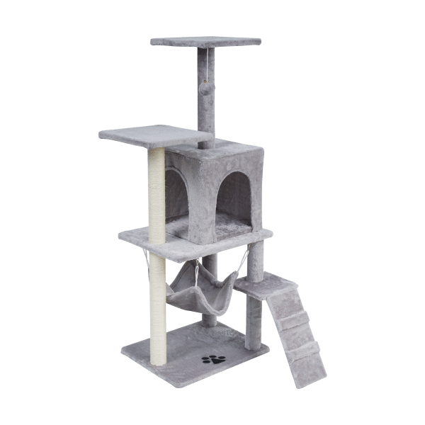 Drapak dla kota 50x40x125 cm , szary, REBEL ANIMALS