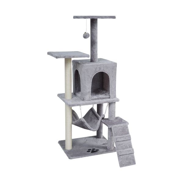 Drapak dla kota 50x40x125 cm , szary, REBEL ANIMALS