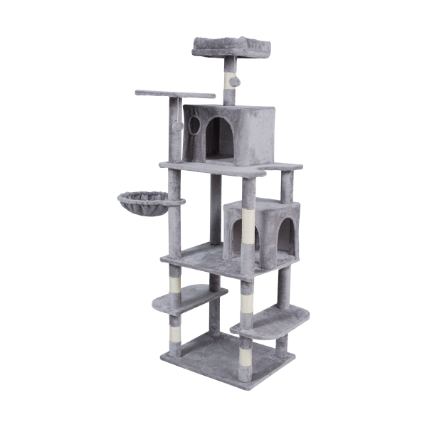 Drapak dla kota 60x49x173 cm , szary, REBEL ANIMALS