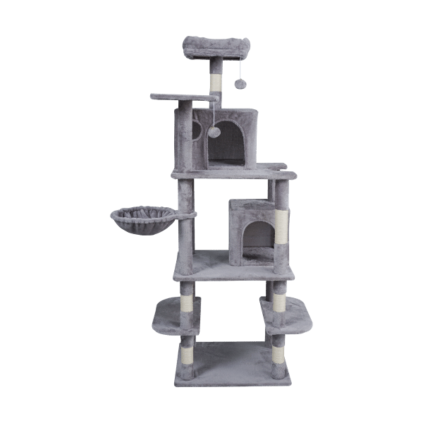 Drapak dla kota 60x49x173 cm , szary, REBEL ANIMALS