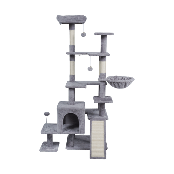 Drapak dla kota 75x40x152 cm , szary, REBEL ANIMALS