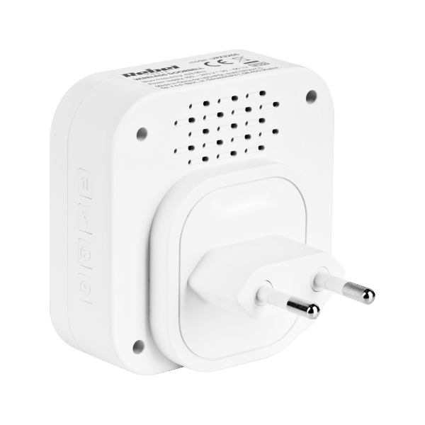 Dzwonek bezprzewodowy do drzwi Rebel z wtyczką 230V (36 melodii, 2 gniazda USB)