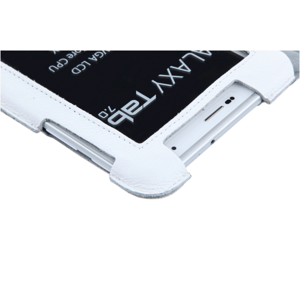 Etui białe dedykowane do Samsung Galaxy Tab P3100 (skóra naturalna)