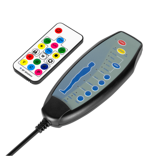 Fotel gamingowy Kruger&Matz GX-150 Czarny LED 7-punktowy masaż