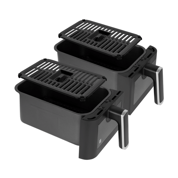 Frytkownica beztłuszczowa TEESA AIR FRYER DUAL POT XXL 8L 2700W