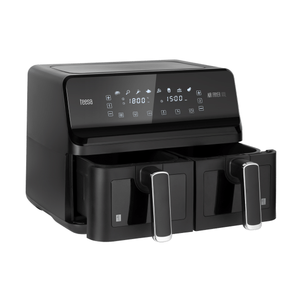 Frytkownica beztłuszczowa TEESA AIR FRYER DUAL POT XXL 8L 2700W